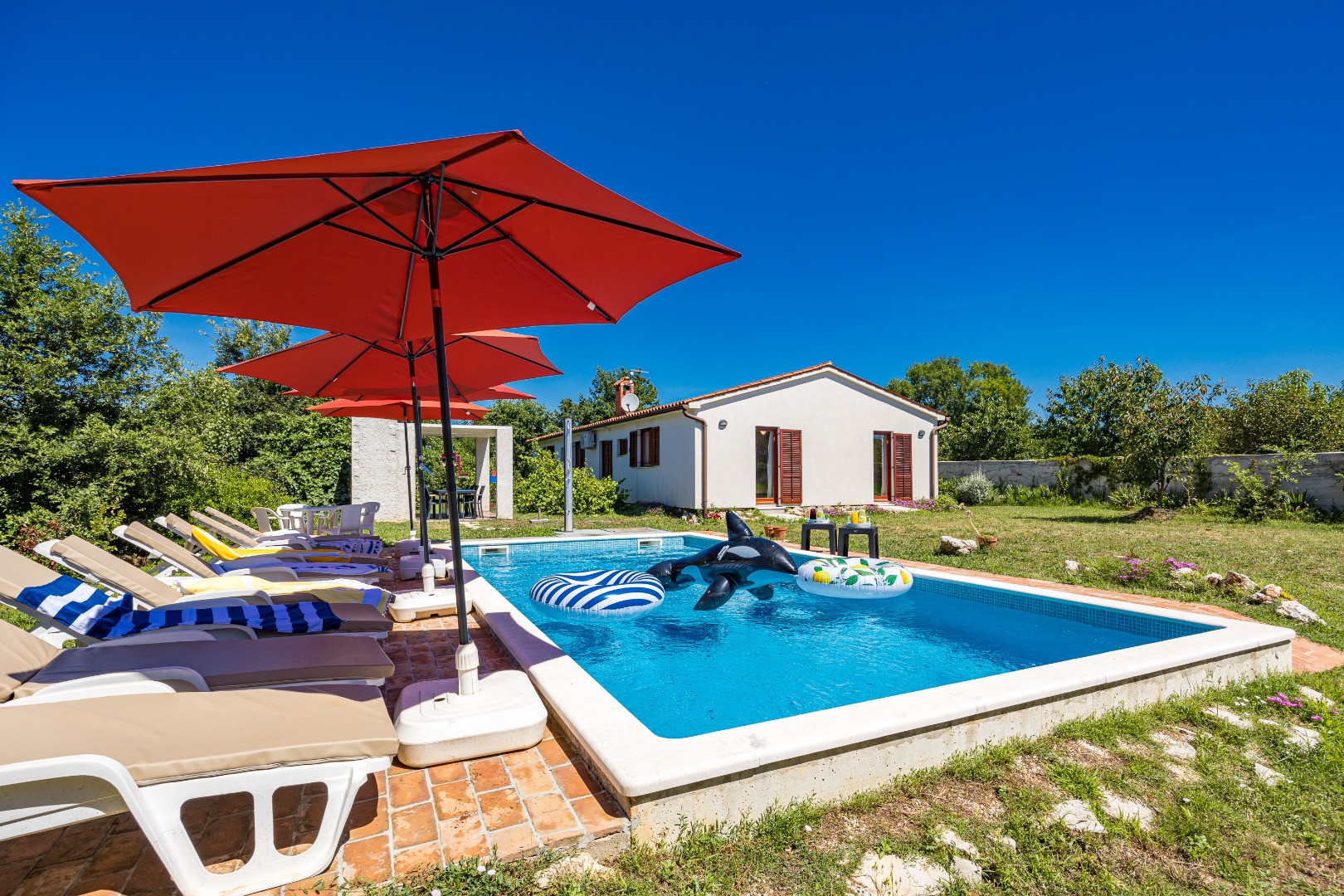 Rest for the soul and body - Perfect villa with a pool at the edge of the village, Villa Mina Orihi with pool, Istria, Croatia Orihi